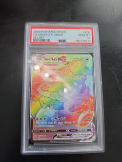 Snorlax VMAX Rainbow PSA 10