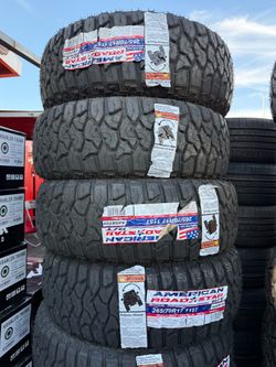 🚨‼️vendo set de llantas 265 70 17 american R/T tires