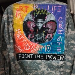 Wearable Art Camo Jacket 