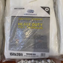 Large Good Quality White Tarps