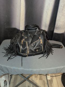 Fringe Motorcycle Jacket Backpack