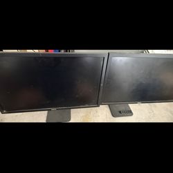 Make Offer Dual monitor stand Dell 23 Inch Monitor Working Display Port VGA