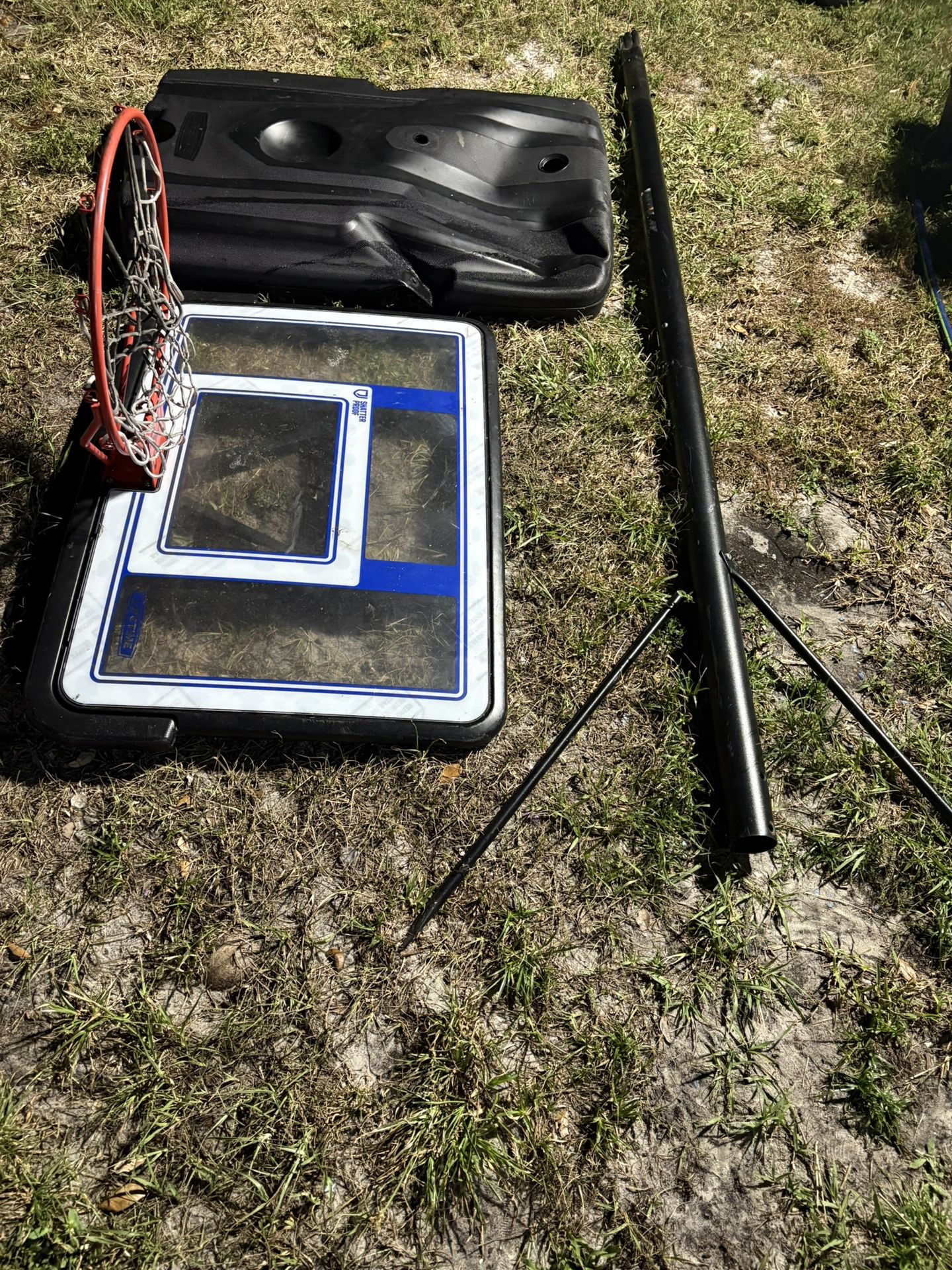 Portable Adjustable Outdoor Basketball Hoop , 42” Inch Fusion Backboard 