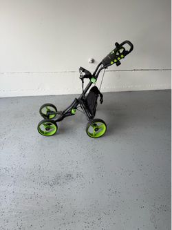 Golf club push cart