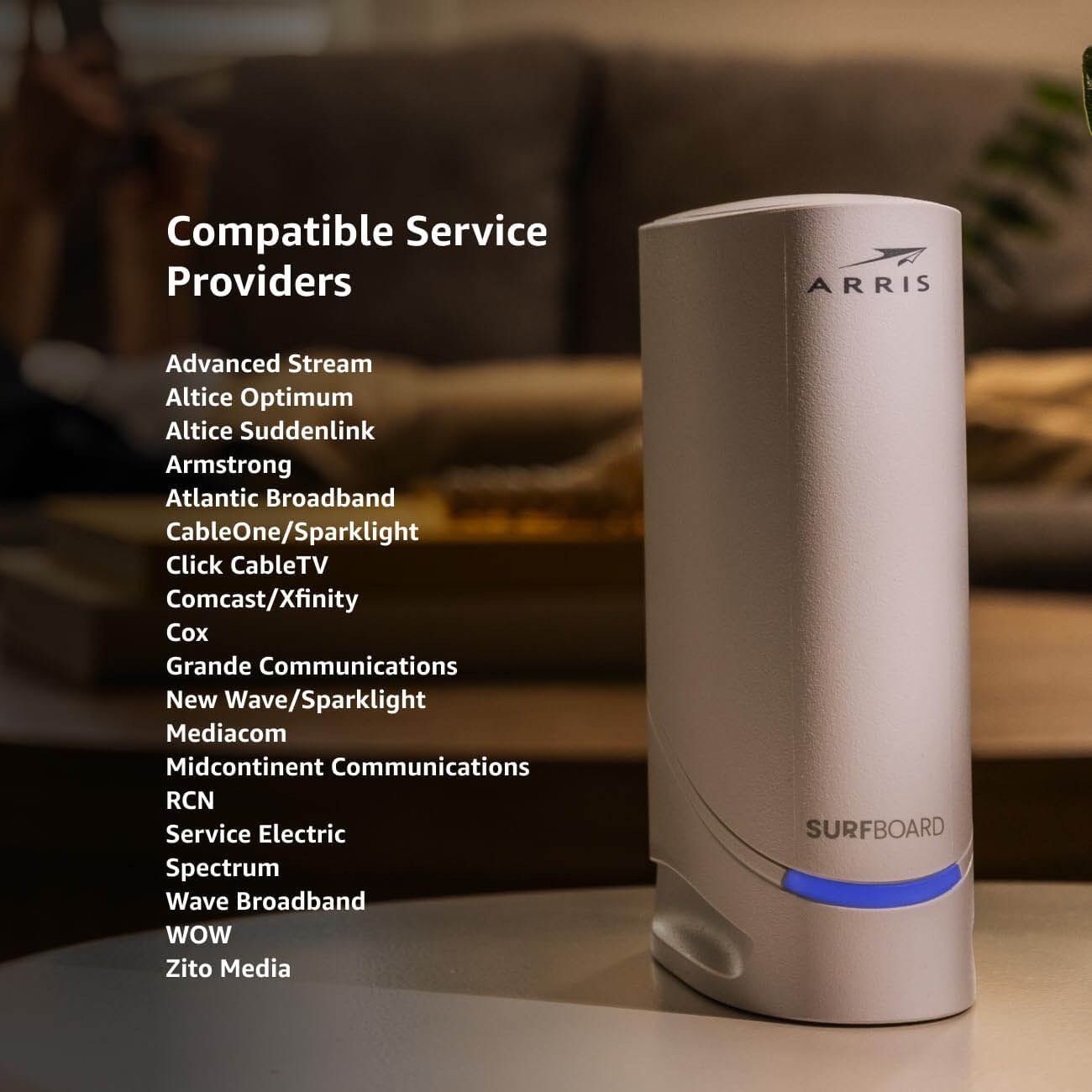 ARRIS S34 Cable Modem Fast DOCSIS 3.1 Multi-Gigabit