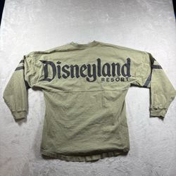 Disneyland Resort Men’s Small Olive Green Spirit Jersey Shirt Long Sleeve #1A