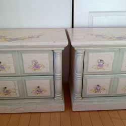 Two Antique Side Night Table