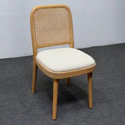 4 pcs *Brand New and Sealed* Castlery Edith Cane Chairs - Performance White Quartz Boucle - Deliver