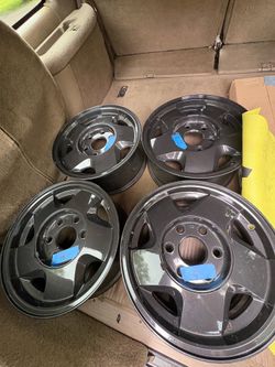 6x5.5 wheels with dark slate grey powder coat