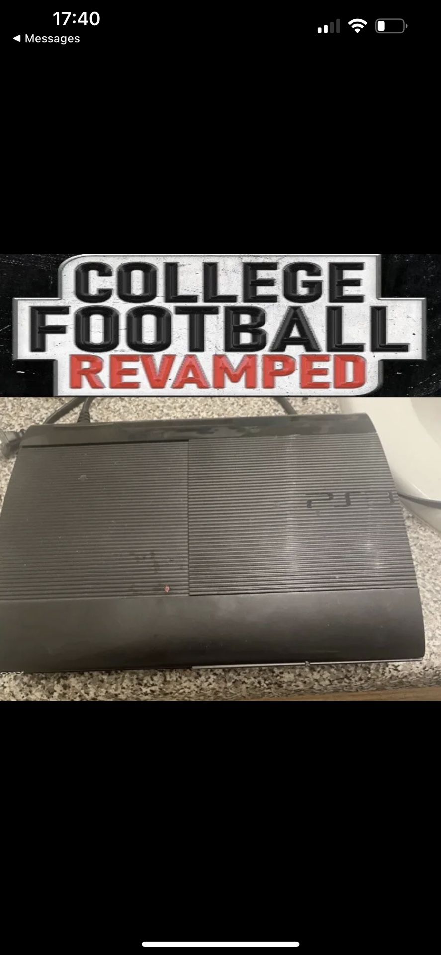 PS3 with ncaa14 college football revamped