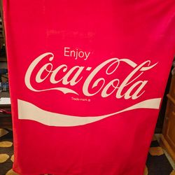Plush Coca ~ Cola blanket/throw