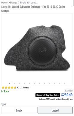 Subwoofer For Dodge charger 15-22
