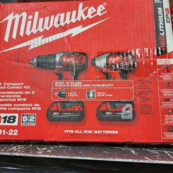 Milwaukee M18 Brush Impact Driver & Drill Kit