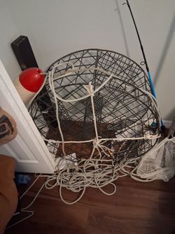 Crab Trap with Rope and Float
