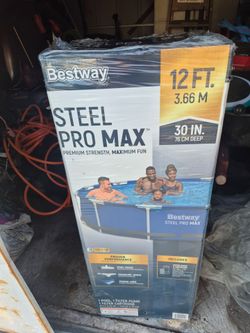 12'x30'' above ground pool in box.