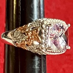 Victoria Wieck Sterling Silver Pink Amethyst White Topaz 4.65CT Size 6 6.5 ‼️ NEW In BOX ‼️ See more Vintage & DESIGNER Items Here ...