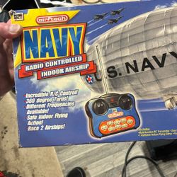 Rare Navy Blimp Remote Control 