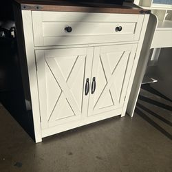 30" Coffee Bar Station, Kitchen Sideboard Buffet Cabinet with a Drawer and Adjustable Shelf, Modern Farmhouse Storage for Kitchen, Living Room, Entryw