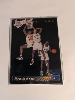 1992-93 upper Deck card Shaquille O'Neal