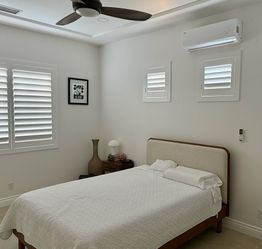 Handcrafted Solid Wood Shutters - Custom Fit Interior Window Coverings & Closet Doors - Free In Home Estimates & Quick Quotes (Persianas de Madera)