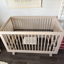 Hudson 3-in-1 Convertible Crib with Toddler Bed Conversion Kit