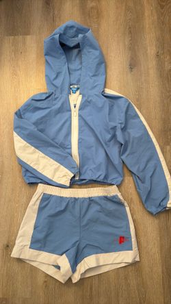 Prince pickleball women’s zip front hooded jacket and shorts size medium