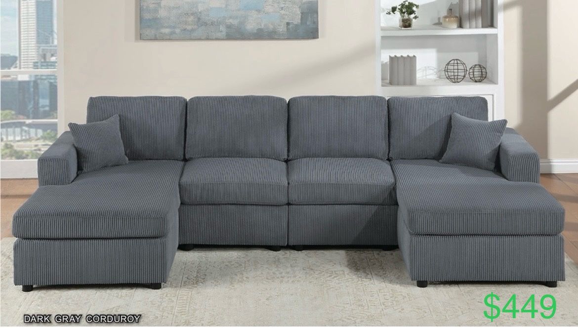 Corduroy Sectional Sofa