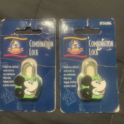 Mickeys World Combination Lock Collectible 