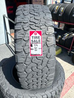 275-60-20LT BF Goodrich K02 A/T Full Used Tire Set $340 Free Mounting And Balancing