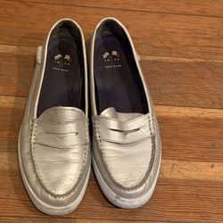 Silver Cole Haan shoes