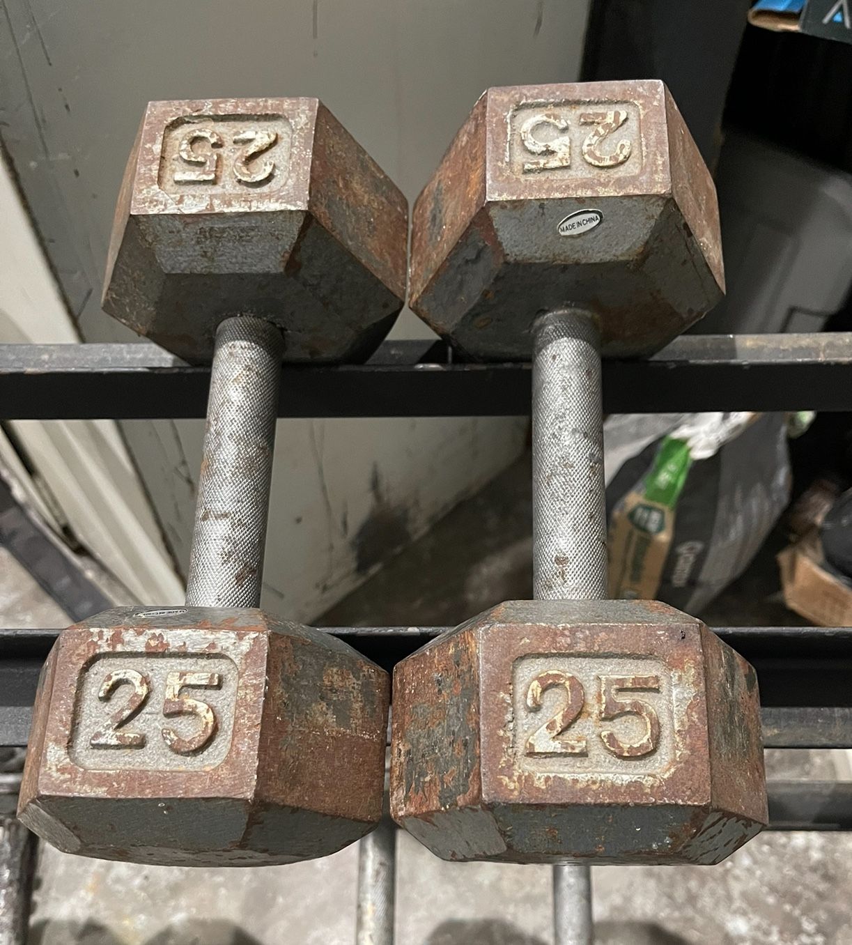 25 Lb Dumbbells 