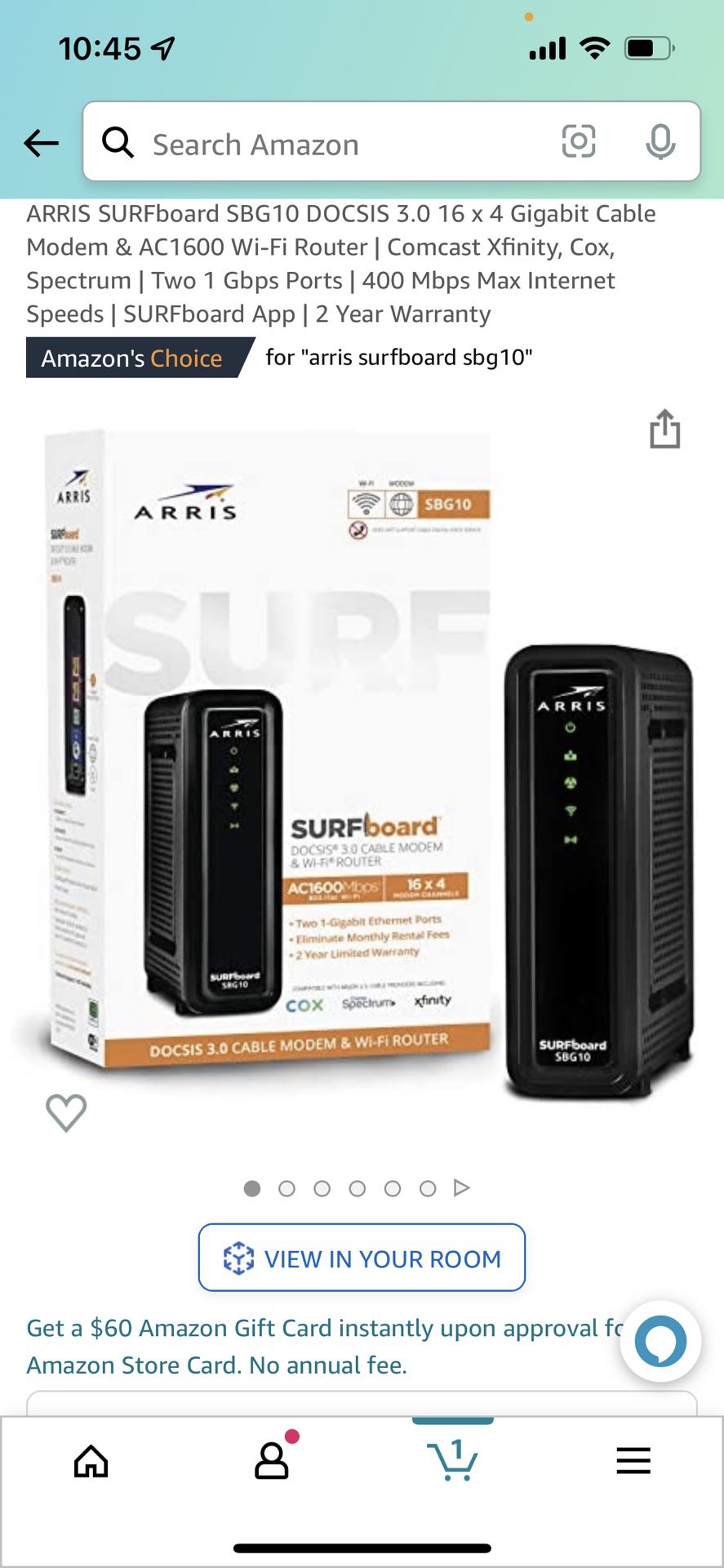 Brand New Cable Modem & WI-FI Router