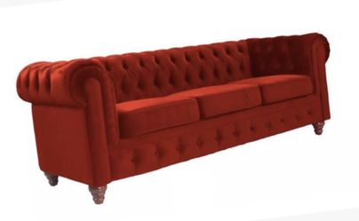 New royal red sofa! Other couch and Loveseat set saves here