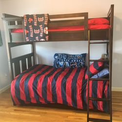 Solid Wood Bunk Bed With Trundle (from Jordan’s Furniture)