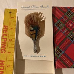 Scottish Plume Brooch In Original Box