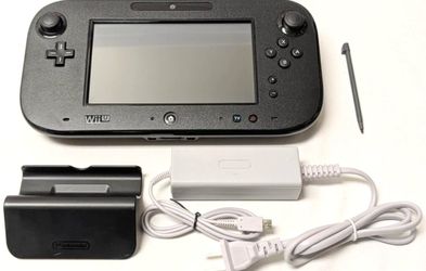 Nintendo Wii U Black GAMEPAD w/ Charger + Charging Dock Bundle WiiU WUP-010 US