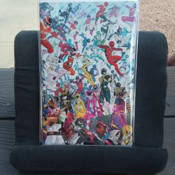 mighty morphin power rangers 2 comic 1:10 variant autographed signed by Steve Cardenas "Rocky" red ranger  with COA 