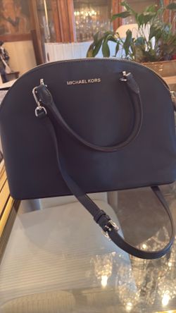 Michael Kors Navy Emmy Satchel bag