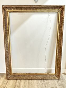 Used Large Gold Frame Vintage Antique Ornate
