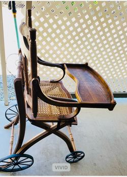Antique convertible high chair stroller