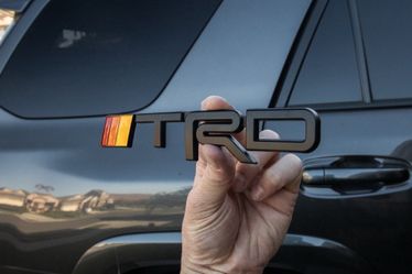 Toyota 4Runner TRD Fender Emblem Badge Set – Black Tri Color