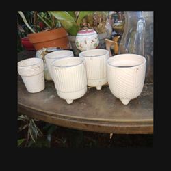 Footed House Plant Pots Ceramic