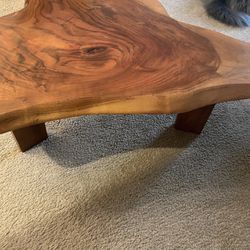 Vintage Live Edge Wood Table