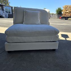 Allure Sectional Sofas White - Armless Seat