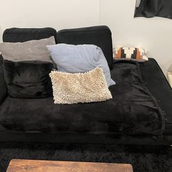 Black Loveseat 