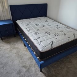 Super Deal Full SIZE BED W/ ORTHO MATTRESS & NIGHT STAND $419