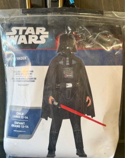 Garth Vader kids costume- size L 12/14