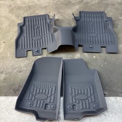 Floor Mats Liners Fit for 2018-2024 Jeep Wrangler JL Unlimited 4 Door (Not for JK or 4XE) 18-24 Jeep Wrangler JL All-Weather Anti Slip Waterproof TPE 