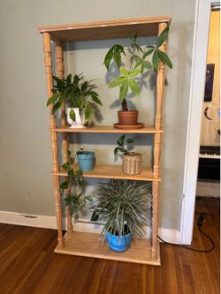 Wooden Plant Stand 37 1/2” Wide 12” Deep 6 ft Tall