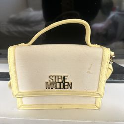 STEVEN MADDEN BUTTER YELLOW CLUTCH